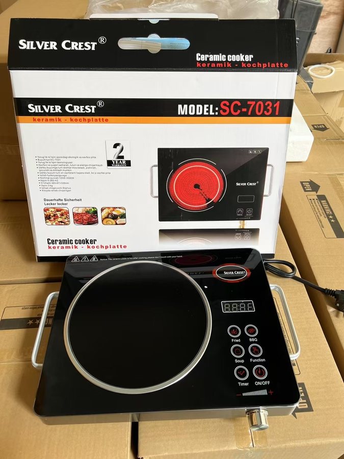 Black Single-BurnerCeramic Hob SC-7031 wholesale product image
