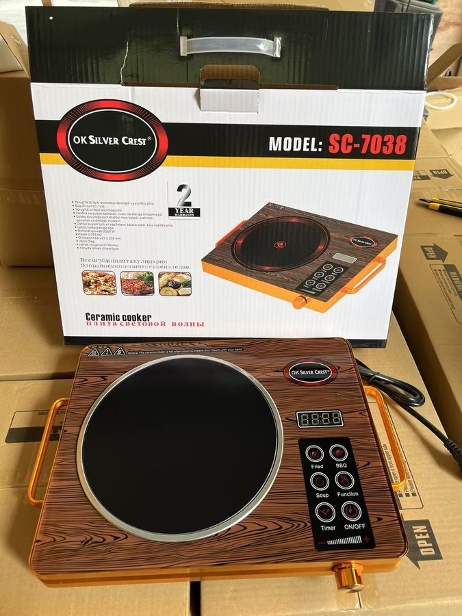 Wood-Grain Single-BurnerCeramic Hob SC-7038 wholesale product image